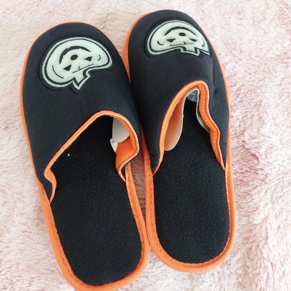 Halloween Jack-O-Lantern Slip-on Slippers Size 7/8 - Picture 5 of 5